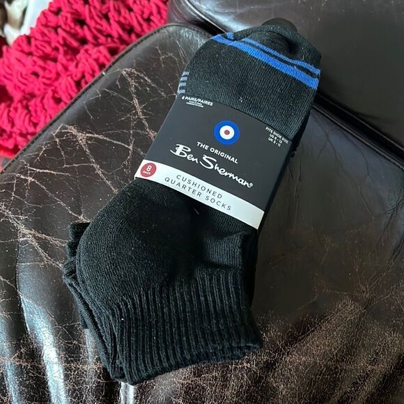 Ben Sherman Cushioned Quarter Socks 8 pk - Picture 1 of 4